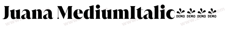 Juana MediumItalic字体转换